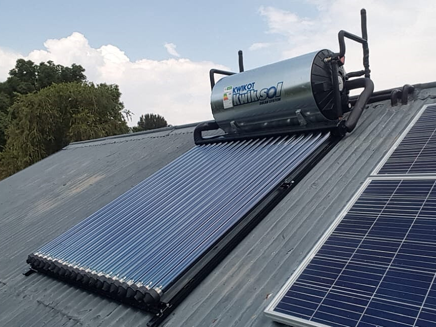 Kwikot 200l On Roof Solar Geyser Groenkloof Pretoria Zero Footprint 